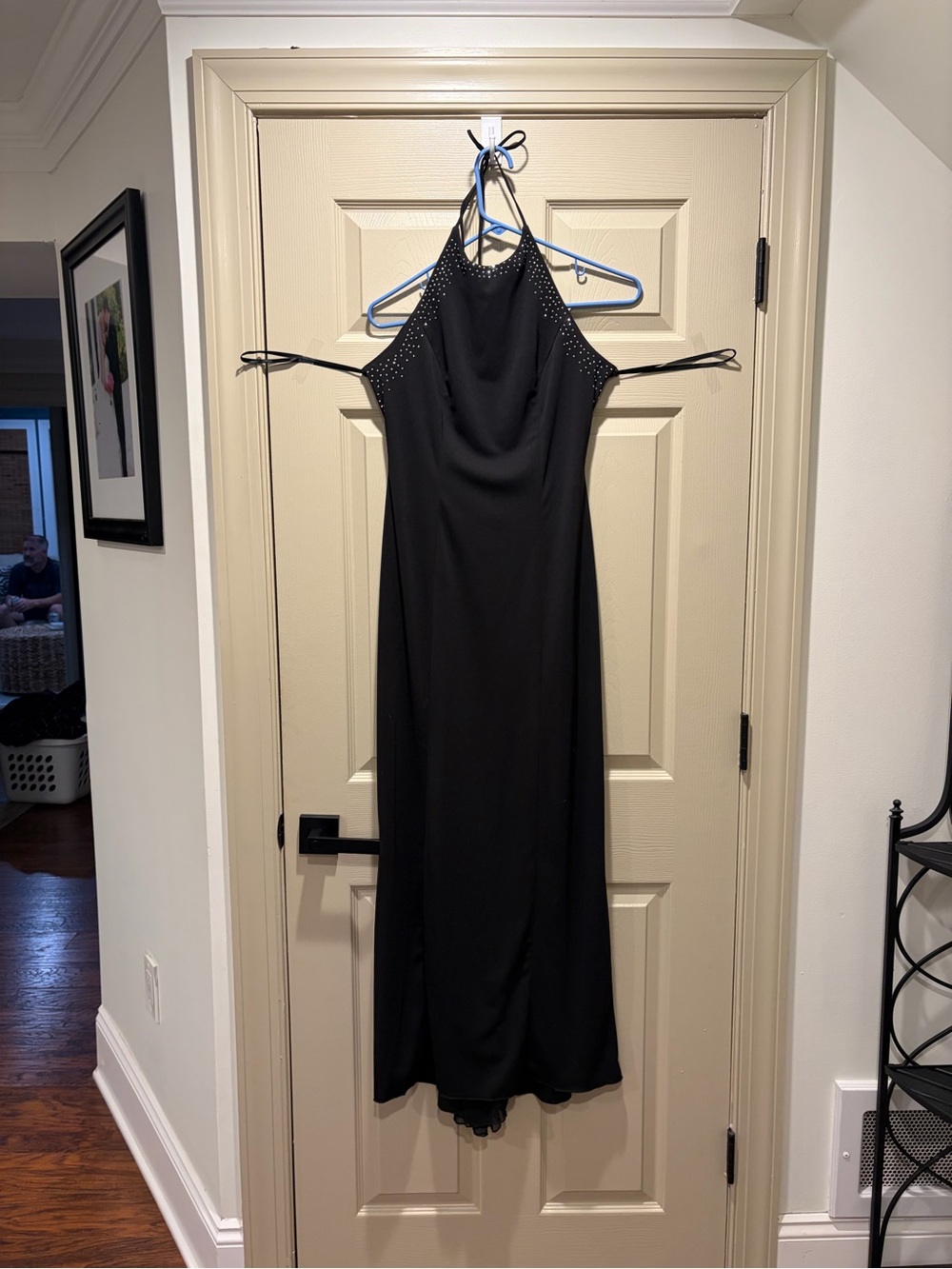 Vintage Be Smart black formal maxi gown, size 5/6.